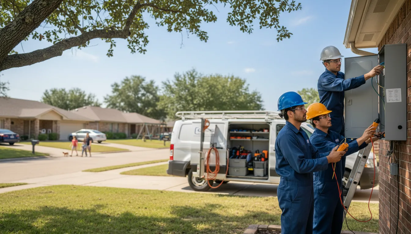 Certified electrician providing emergency electrical services in Alhambra, IL